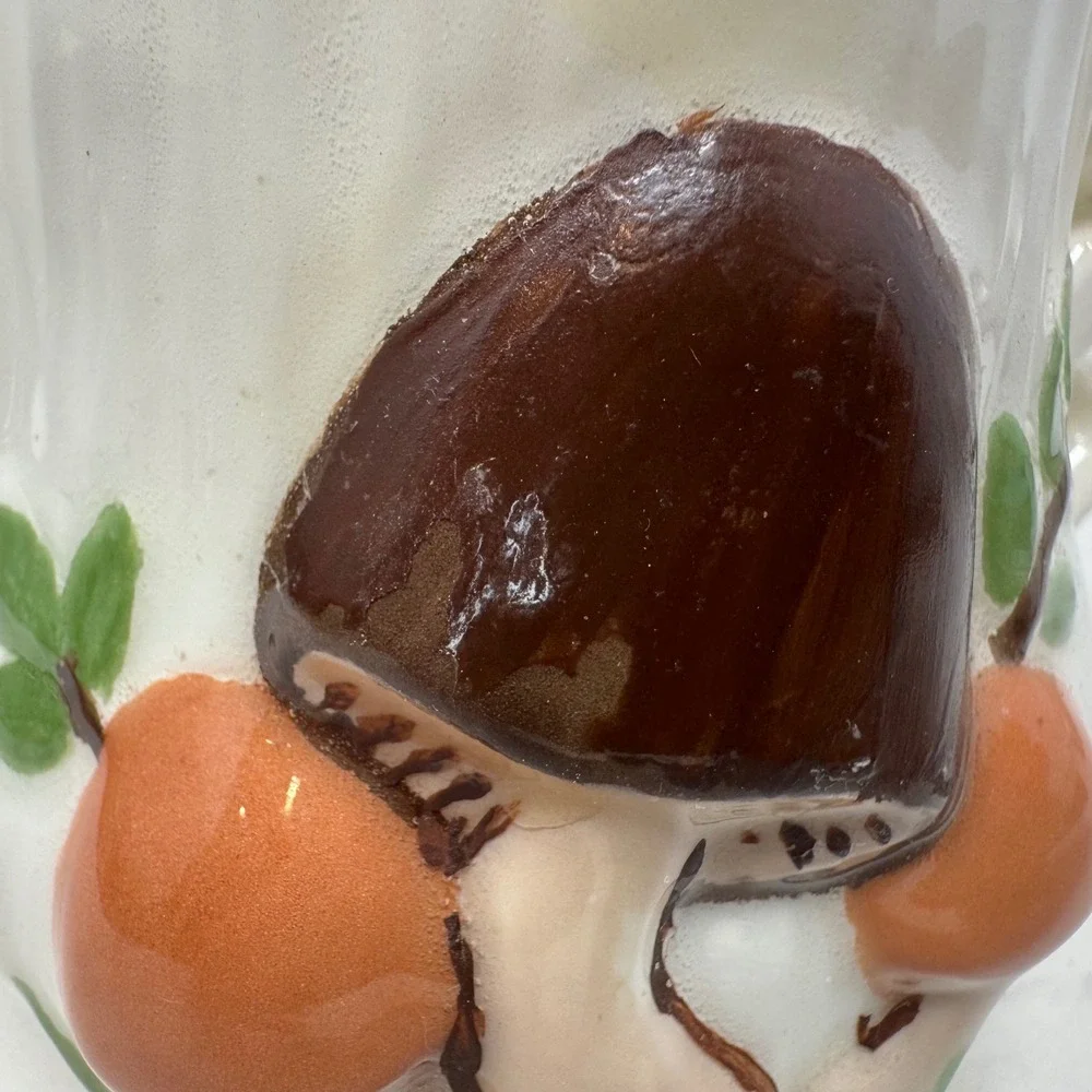 Vintage Arnels Mushroom Ceramic Creamer Pitcher Retro 70s MCM Kitchen Decor‎